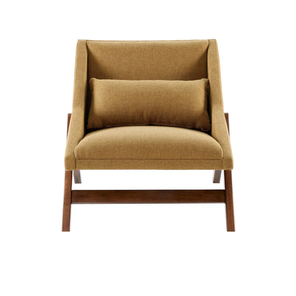 Turi Mustard Yellow/ Pecan Lounge Chair