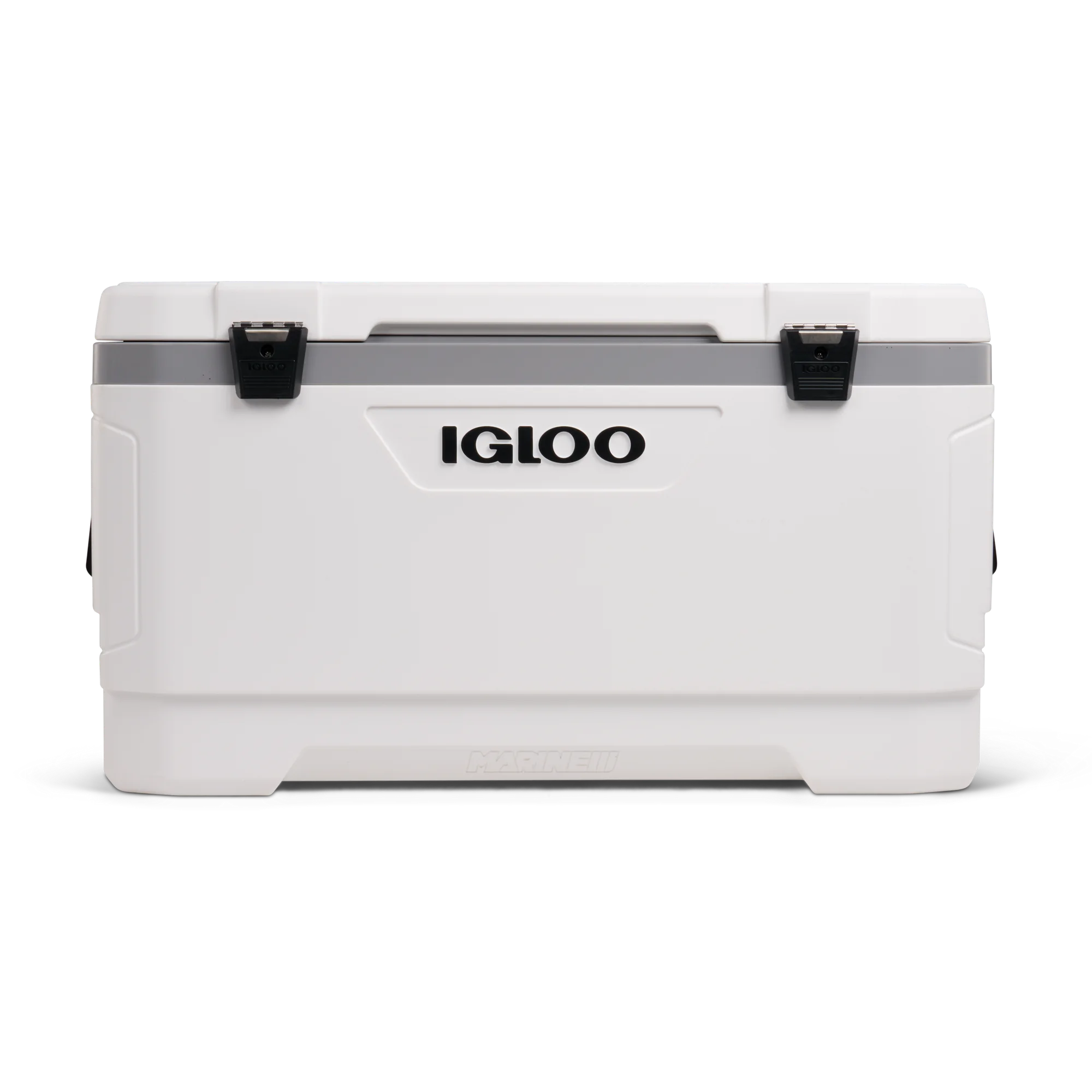 Latitude Marine Ultra Hard-Sided Cooler, White and Moonscape Gray