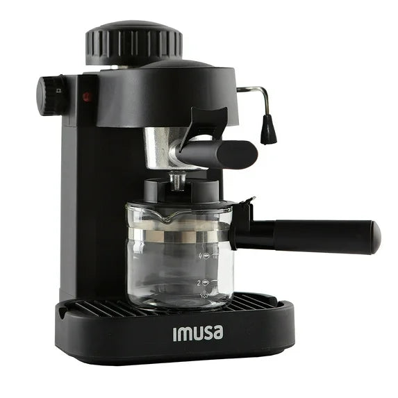 4cup Electric Espresso Cappuccino Maker, Black