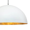 Industrial Oversized Metal Dome Pendant Light - Modern Farmhouse - White