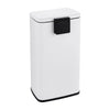 Rectangular Matt White step-on Trash Can for kitchen - White