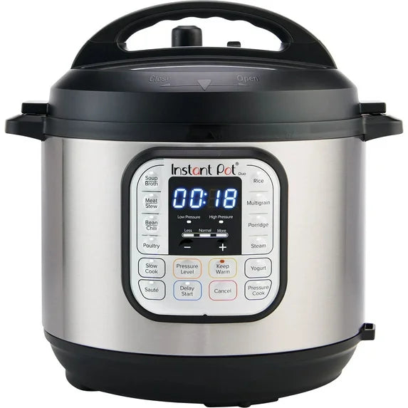 Duo Electric Pressure Cooker 7-in-1 with Easy-Release Steam Switch, Slow Cooker, Rice Cooker, Steamer and More
