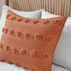 Vera Clip Jacquard Comforter Set - Rust - Twin