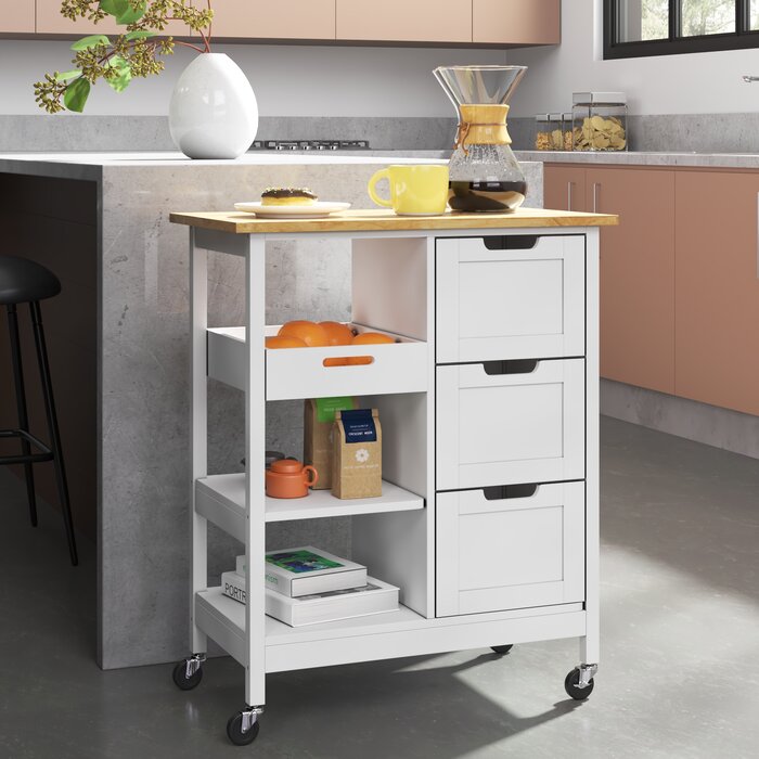 Isley Solid Wood Kitchen Island