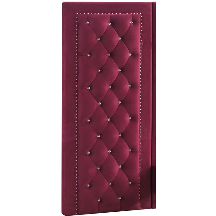 Burgundy Janiya 25" x 61" Upholstered Wall Paneling
