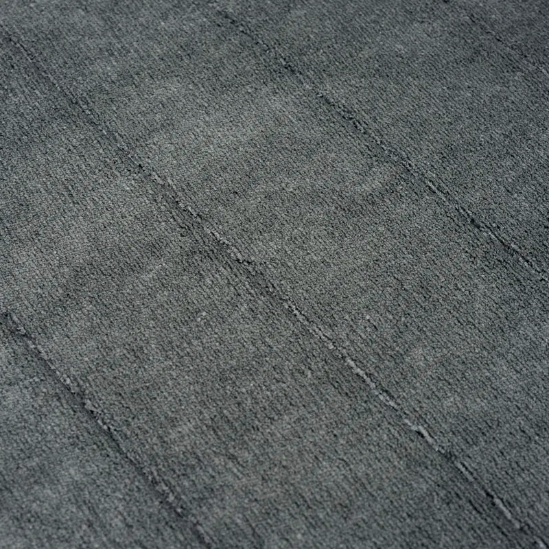 Jaynne Oversized Bathroom Rug-Memory Foam Bath Mat in Textured Stripes- Extra Long Non-Slip