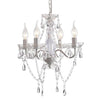 White Jenifry 4 - Light Dimmable Empire Chandelier