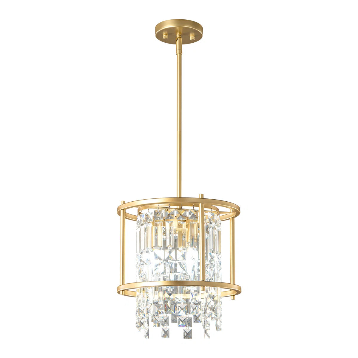 1 - Pack Pendant Lights Kitchen Island Crystal Semi Flush Mount Ceiling