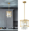 1 - Pack Pendant Lights Kitchen Island Crystal Semi Flush Mount Ceiling
