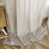 Jep Linen Blended Semi Sheer Rod Pocket Curtain Pair Set of 2