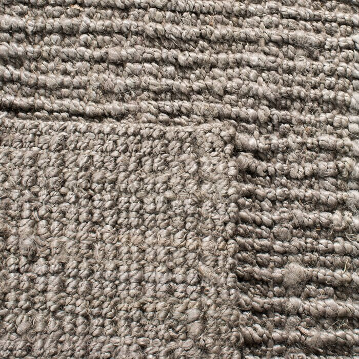 Jeremy Handmade Flatweave Jute/Sisal Light Grey Rug, Rectangle 4' x 6'