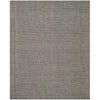 Jeremy Handmade Flatweave Jute/Sisal Light Grey Rug, Rectangle 4' x 6'