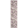 Jeter Performance Gray/Purple Rug,  2' x 10' runner