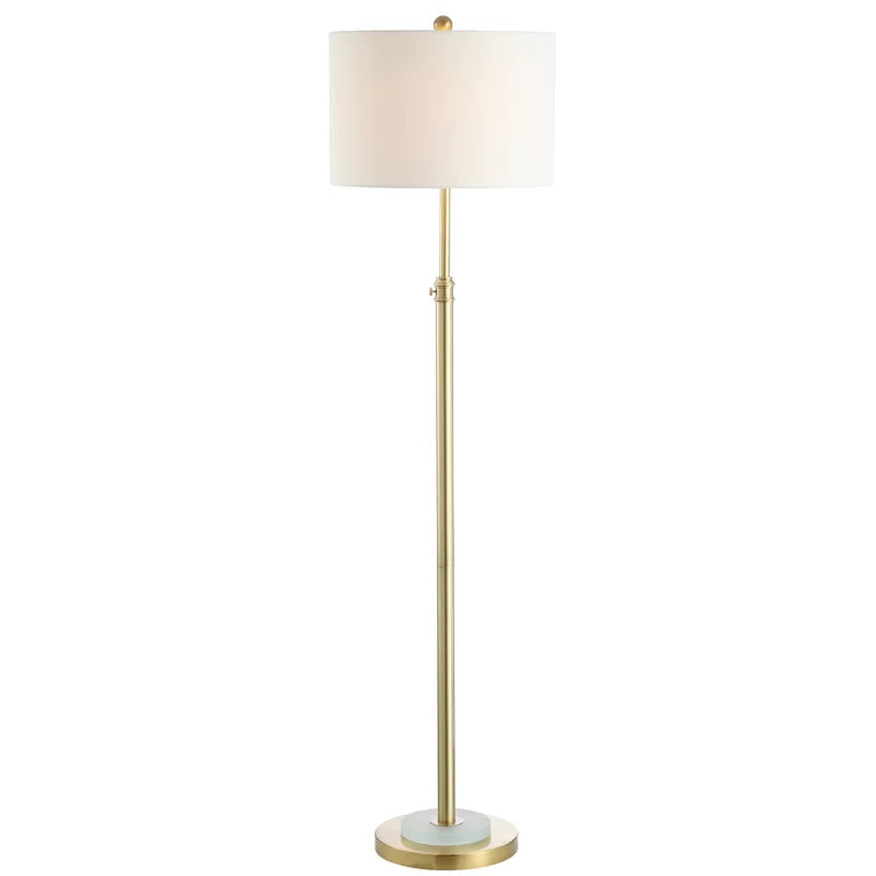 Jonesville Brass Gold Traditional Floor Lamp