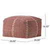 Jovanni Outdoor Ottoman with Sunbrella® Cushion. SHOWROOM ONLY ITEM