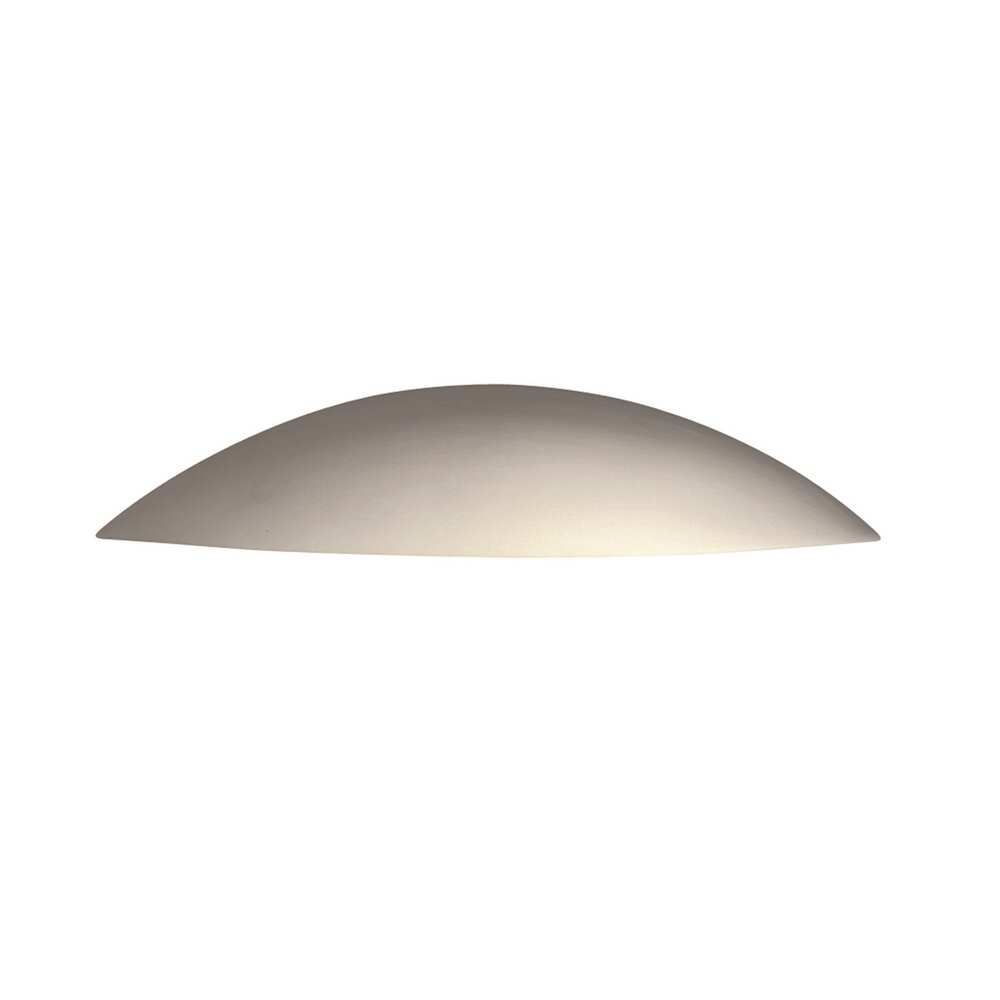 Justice Design Group Ambiance Bisque ADA Outdoor Small Ceramic Sliver Downlight Wall Sconce - Incandescent