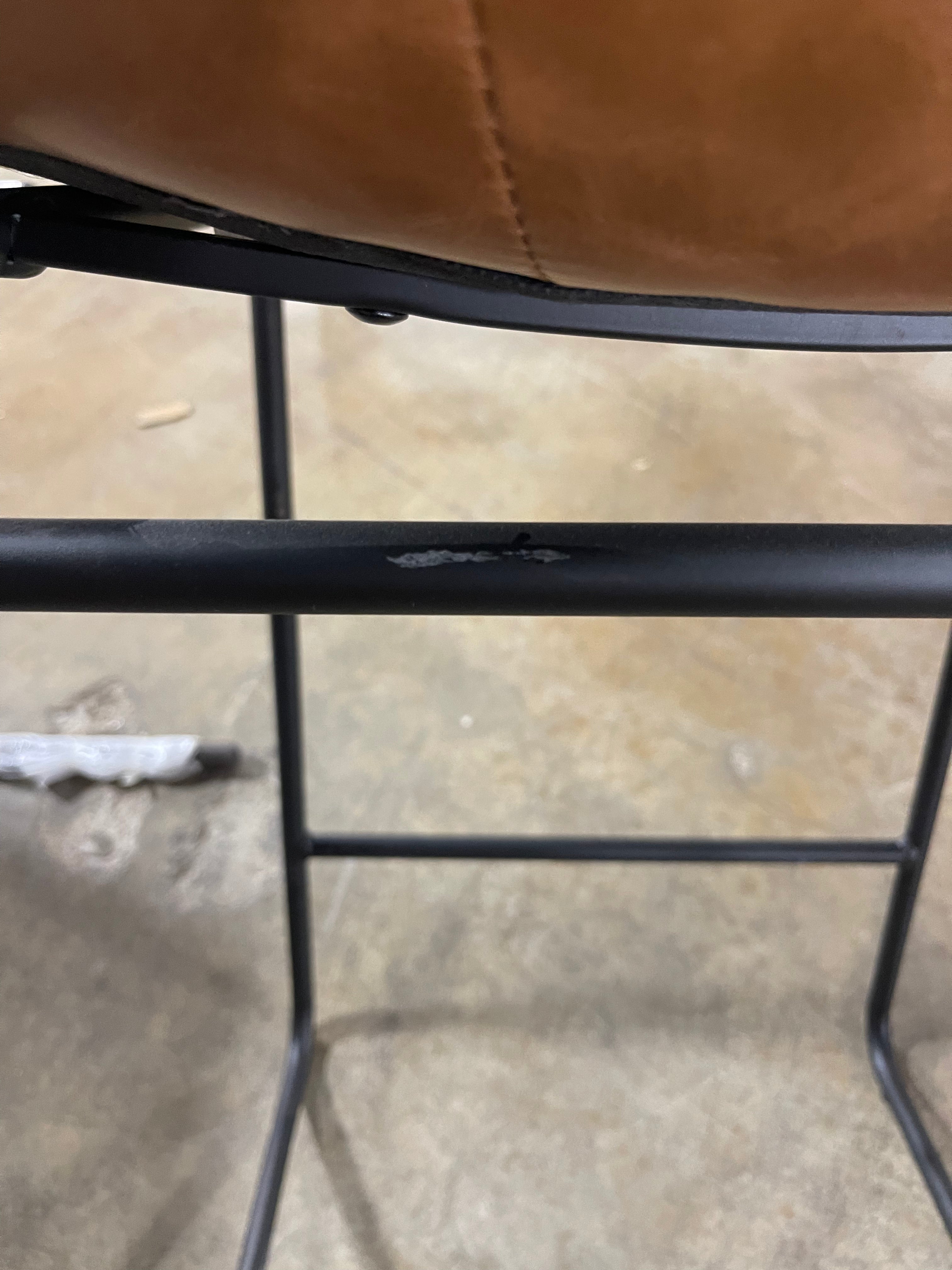 Set of 2 Bowden Faux Leather Counter Height Barstool