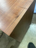 Wood and Metal Plinth Accent Table