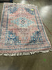 Fringed Medallion Area Rug Rust