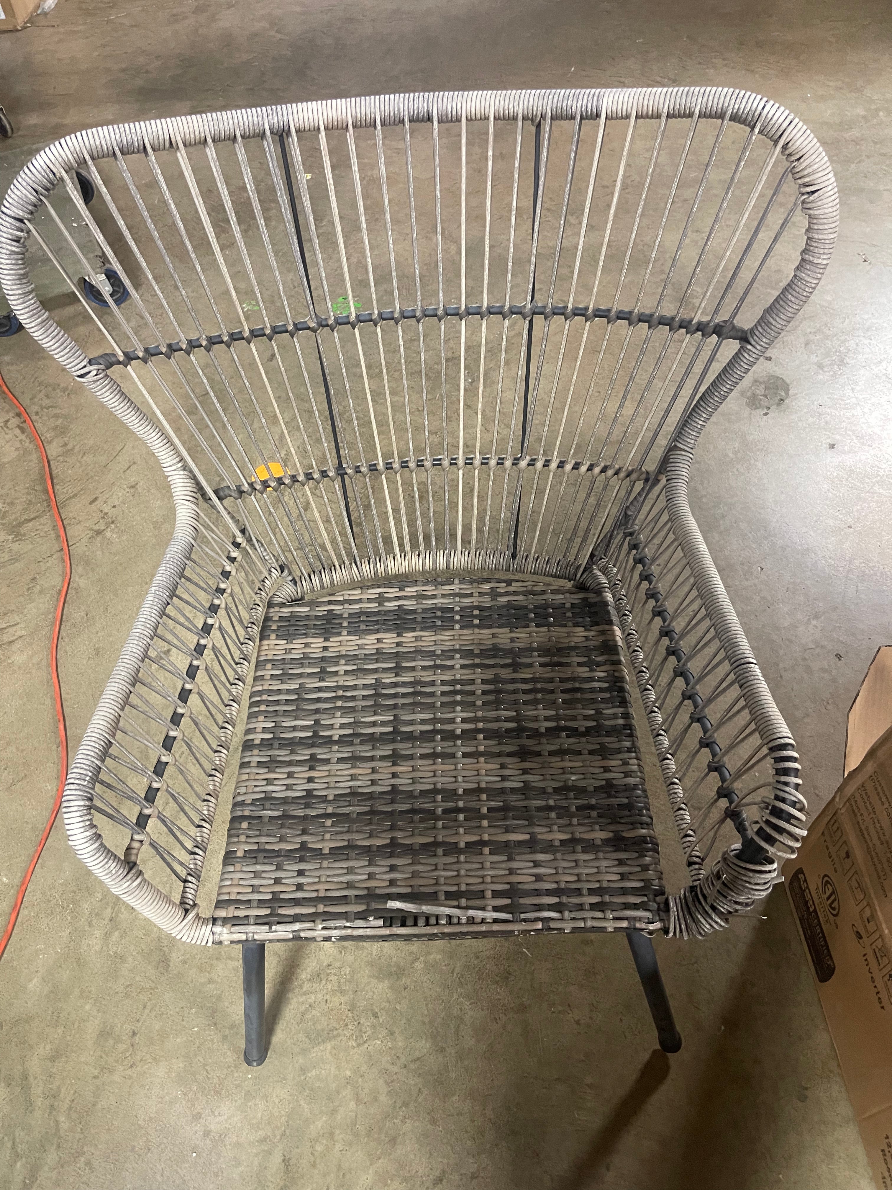 Tribal Wicker Accent Chair