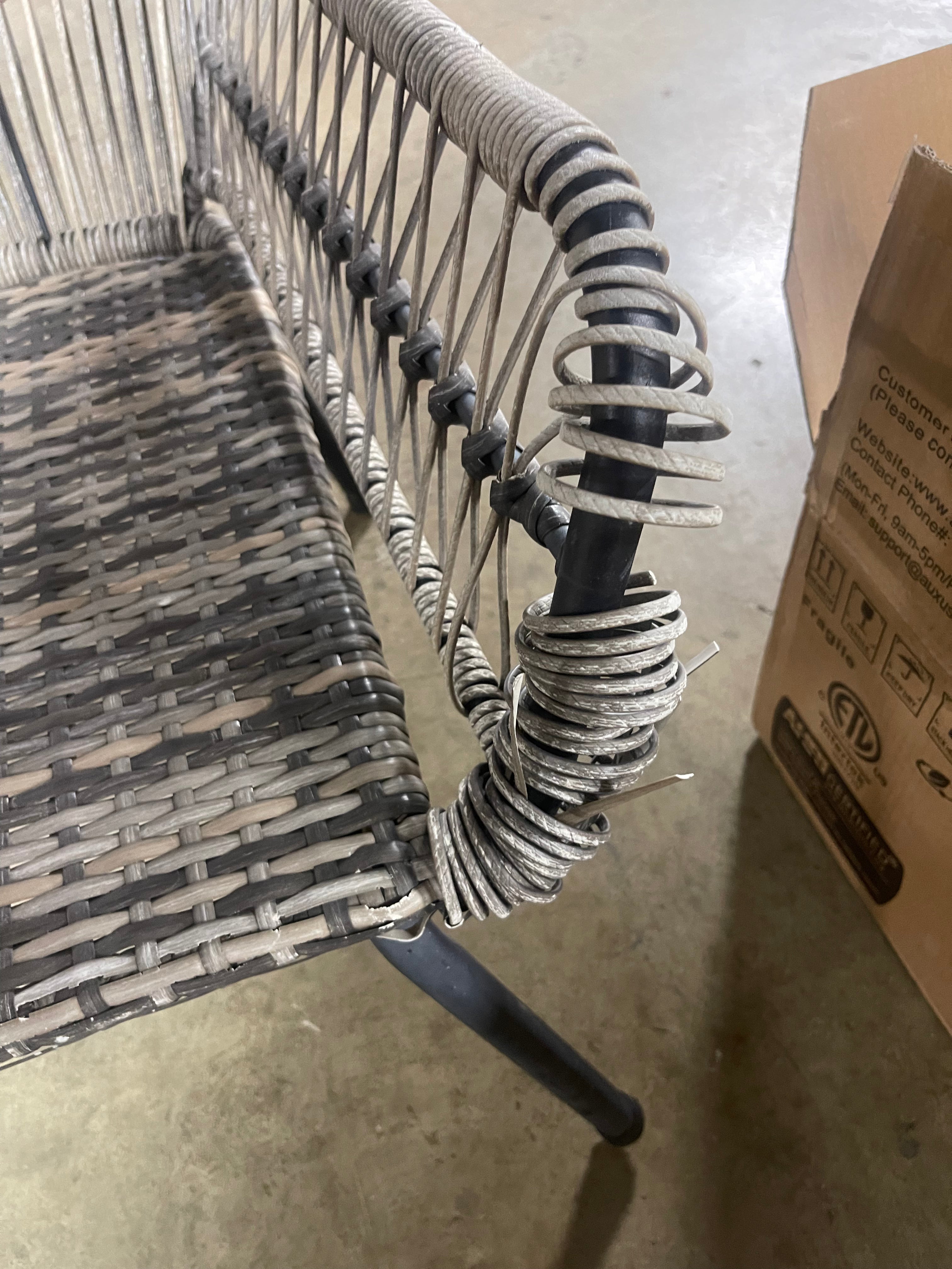 Tribal Wicker Accent Chair