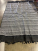 Black and White Tweed All Purpose Handcrafted Reversible Rectangular Area
