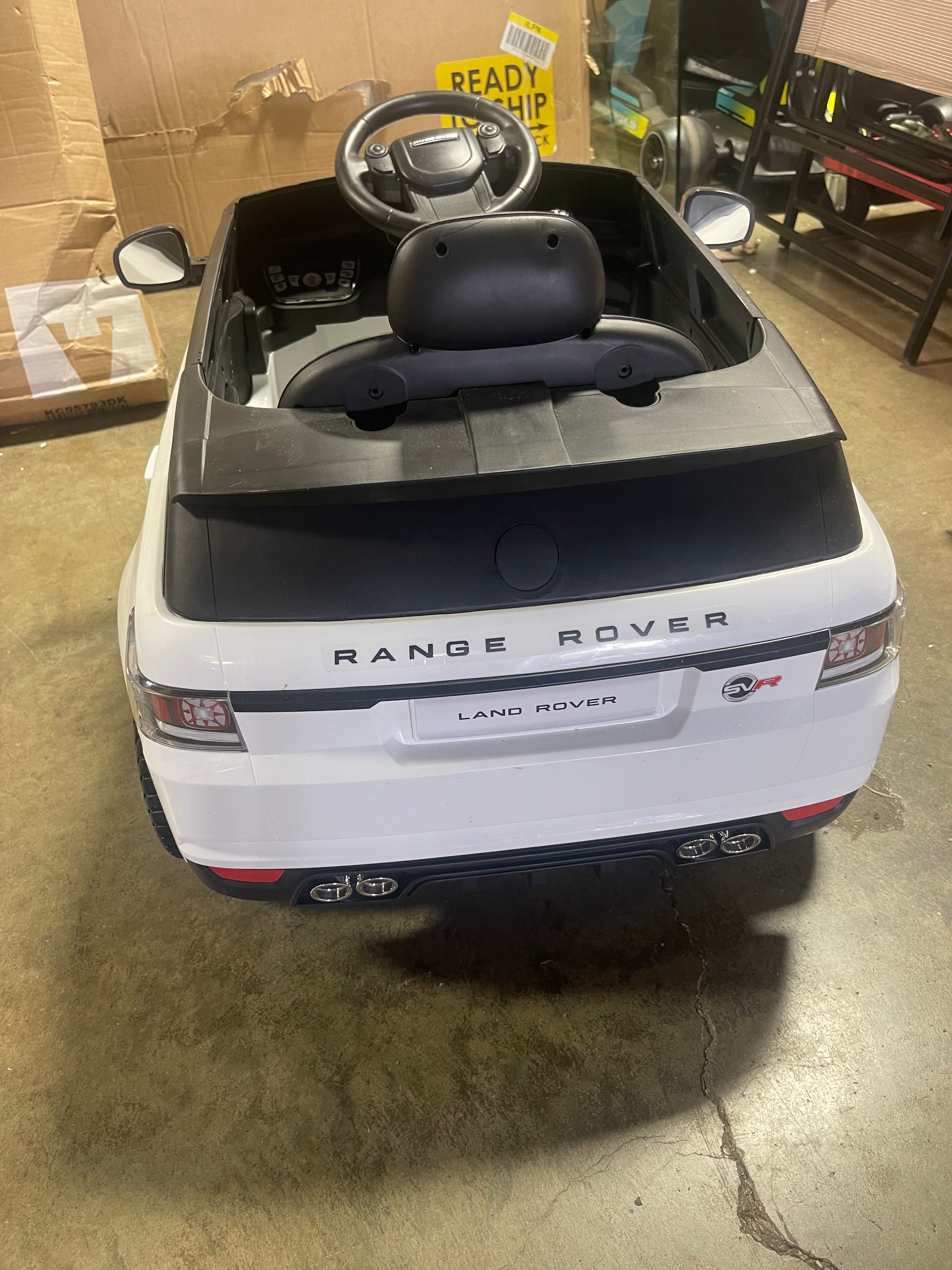 12V Range Rover Powered Ride-On - White
