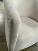 Aveline Barrell Dining Chair with Casters Cream/Linen - Upholstered Swivel