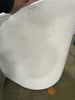 Aveline Barrell Dining Chair with Casters Cream/Linen - Upholstered Swivel