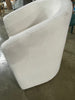 Aveline Barrell Dining Chair with Casters Cream/Linen - Upholstered Swivel