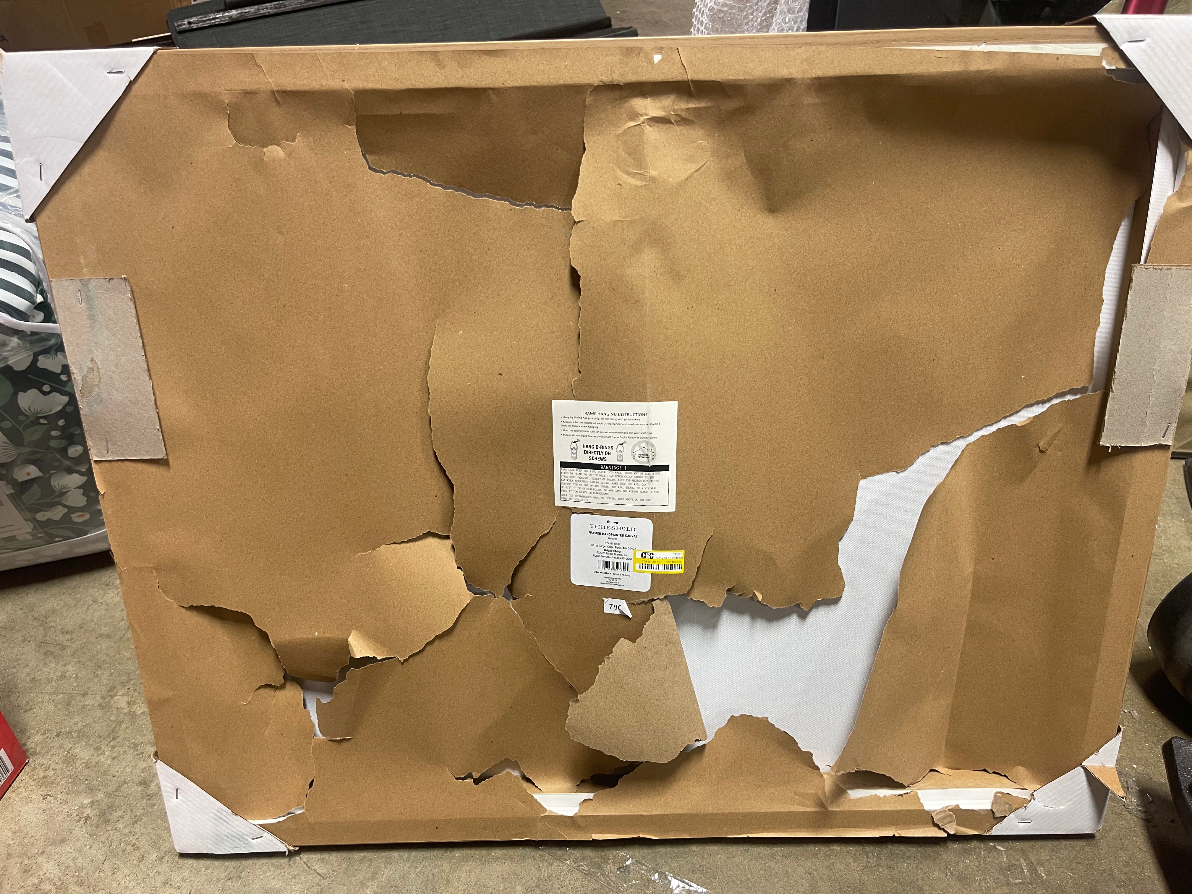 Landscape Framed Canvas Natural