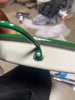 Enamel-Coated Metal Oval Serving Tray Cream/Green