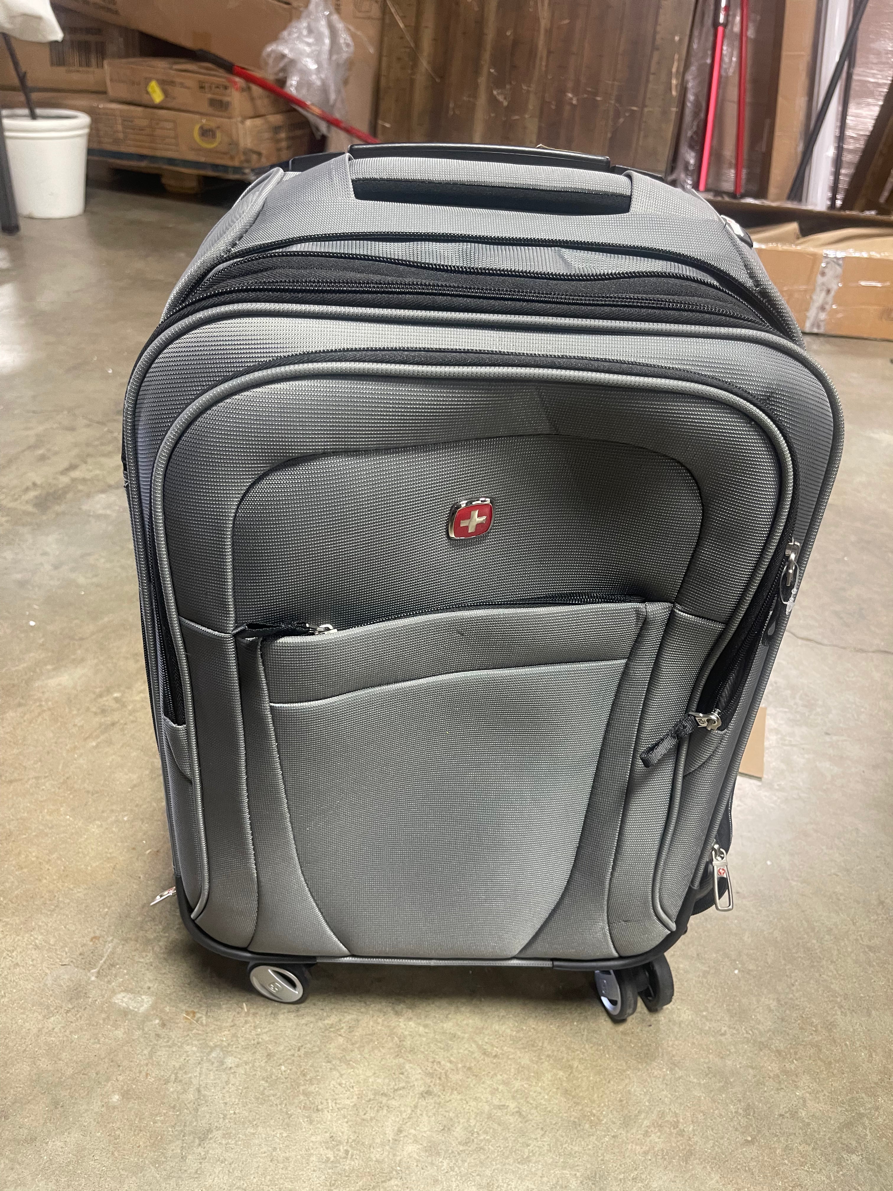 Zurich Softside Carry On Spinner Suitcase - Iron Gray