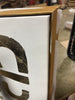 (Set of 2) Morphology Framed Wall Canvases Gold Modern Luxury Decor, Polystyrene Brown Frame