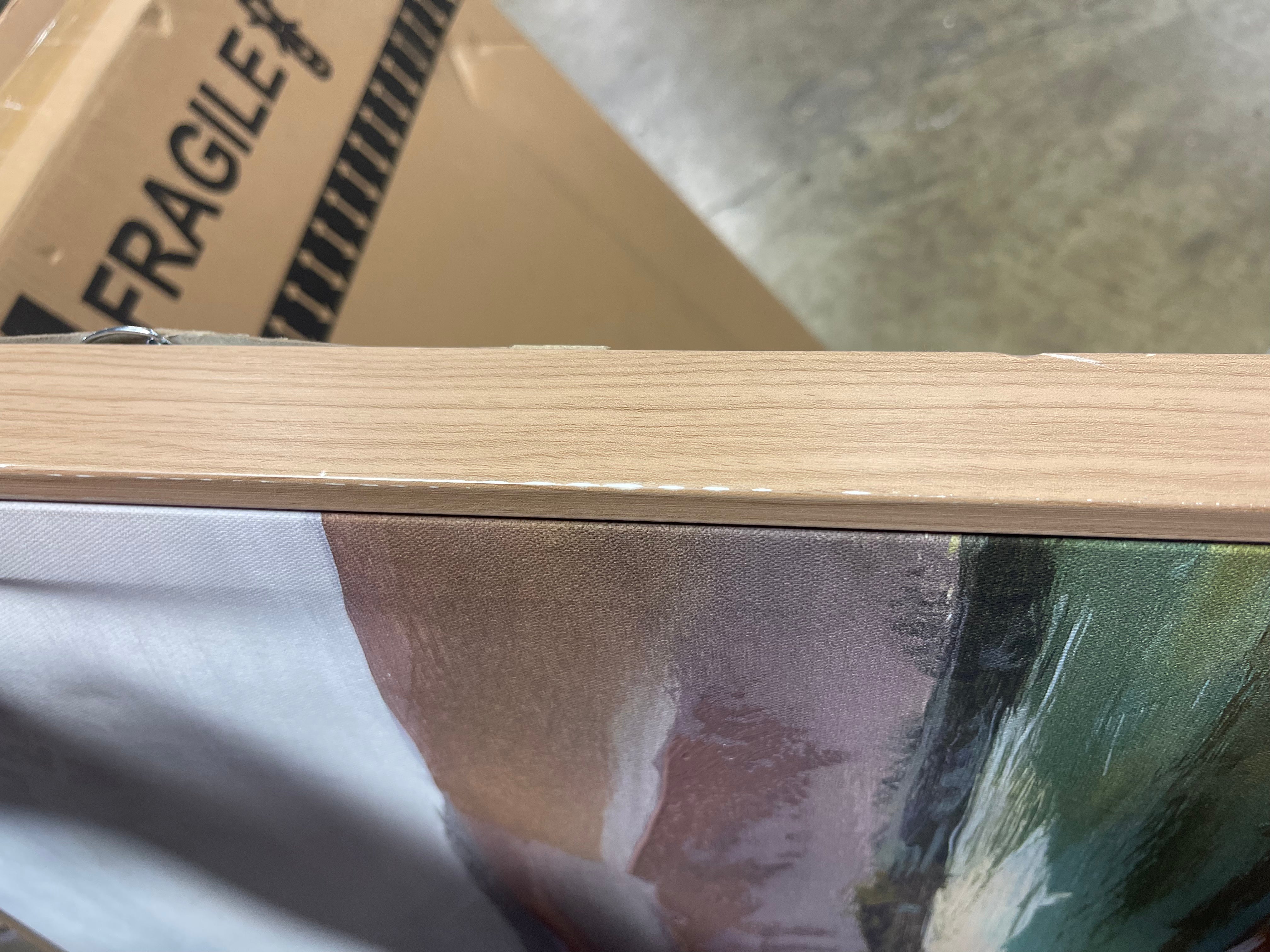 Landscape Framed Canvas Natural