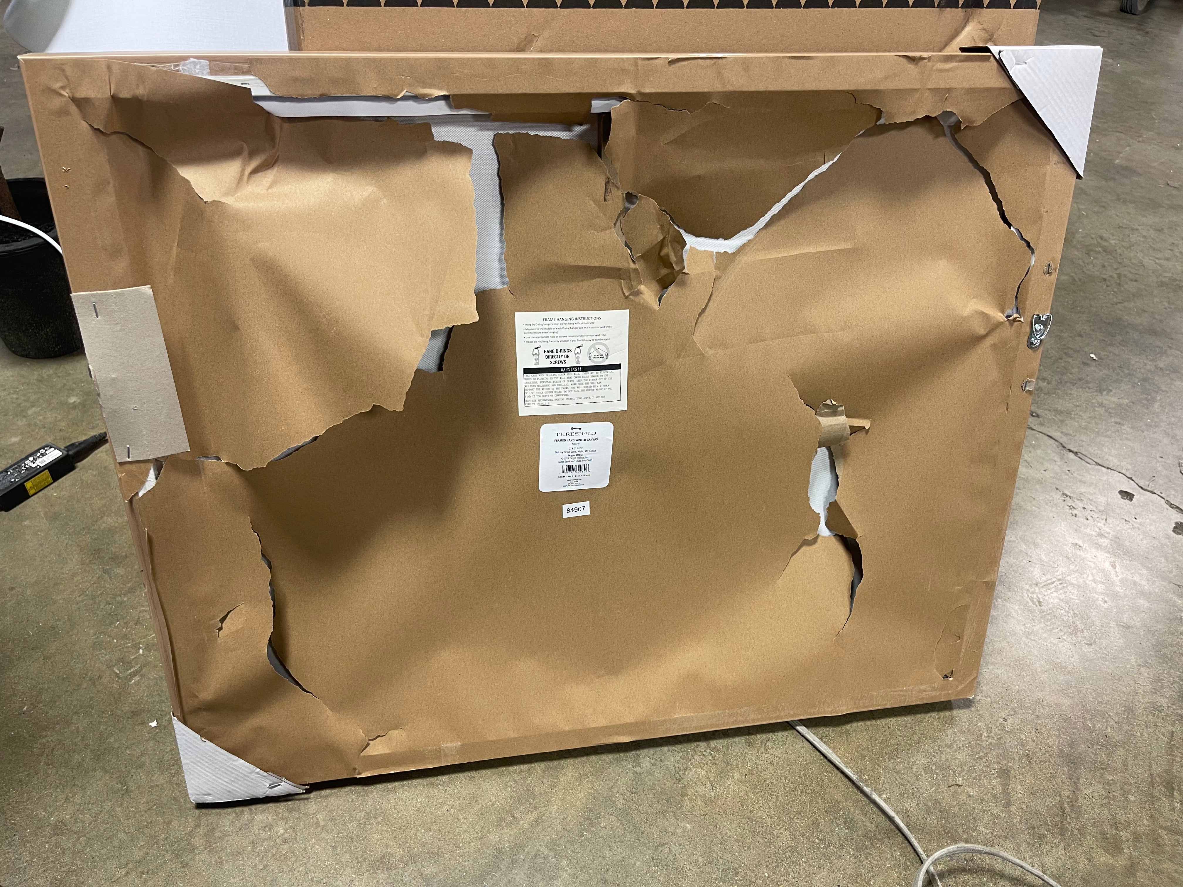 Landscape Framed Canvas Natural