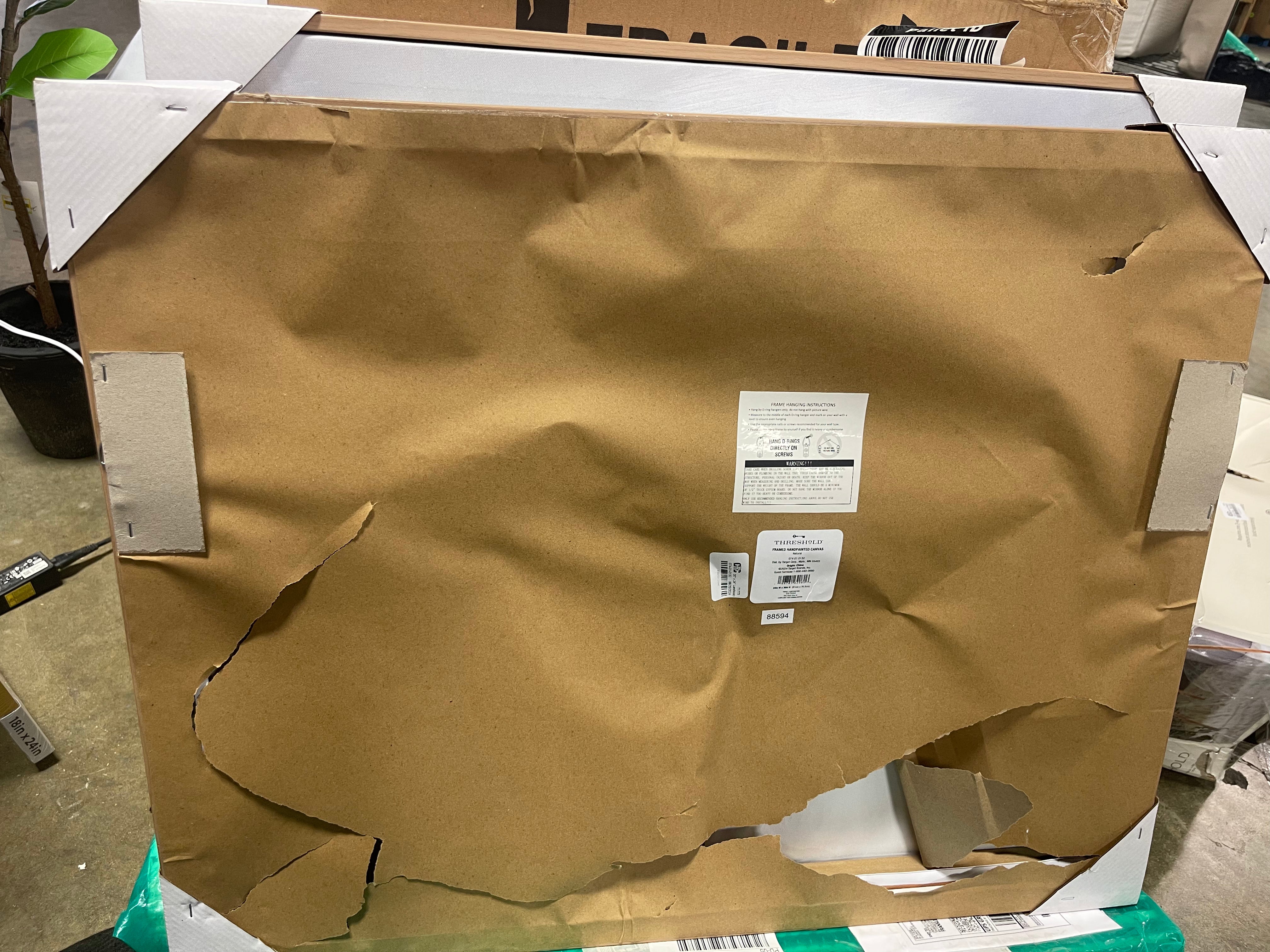 Landscape Framed Canvas Natural