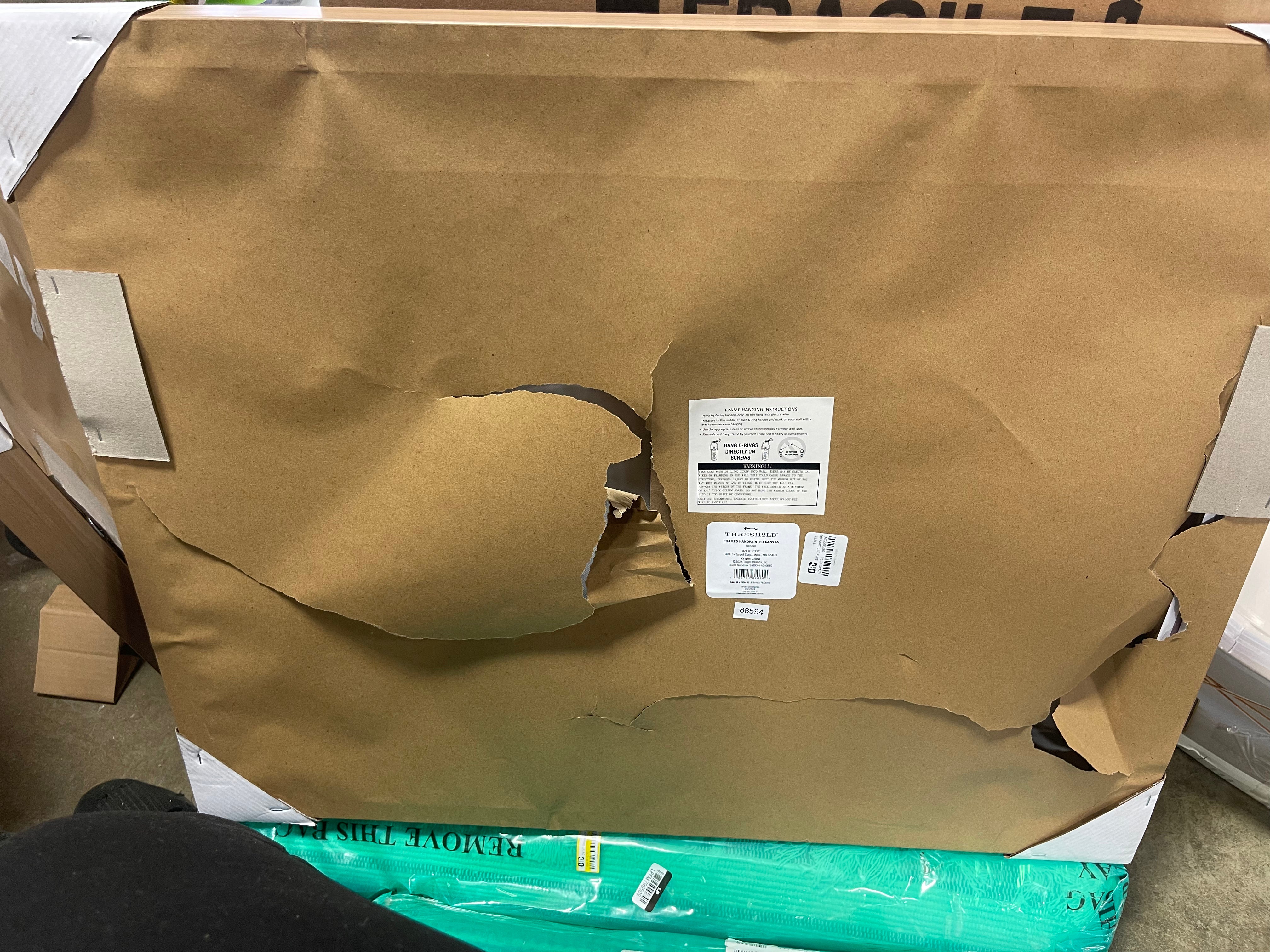 Landscape Framed Canvas Natural