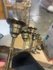 12ct Oversized Metal Taper Candelabra Antique Brass : Aluminum & Iron, Farmhouse Style, Indented Base