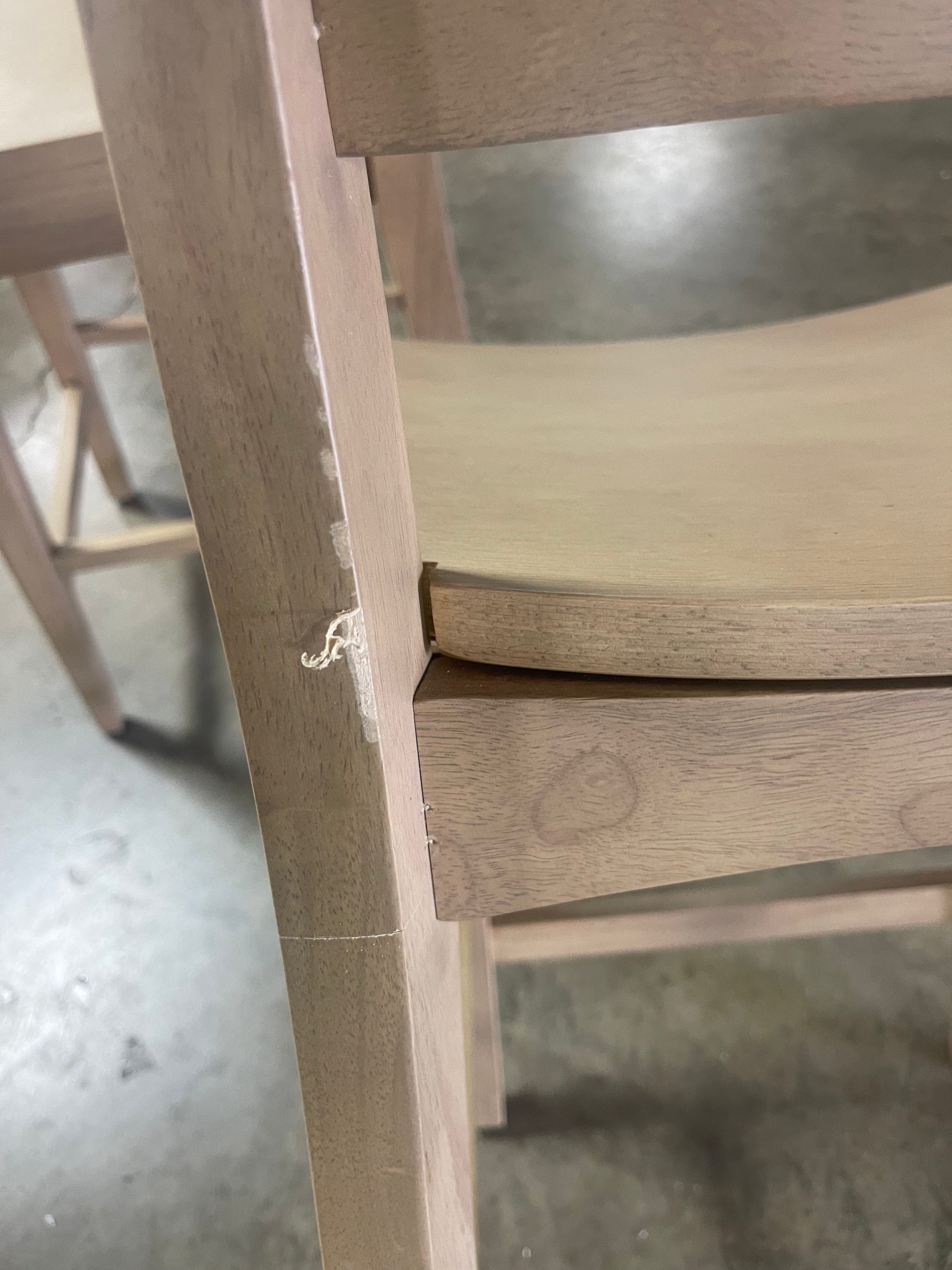 2pk Wood Ladder Back Counter Stool