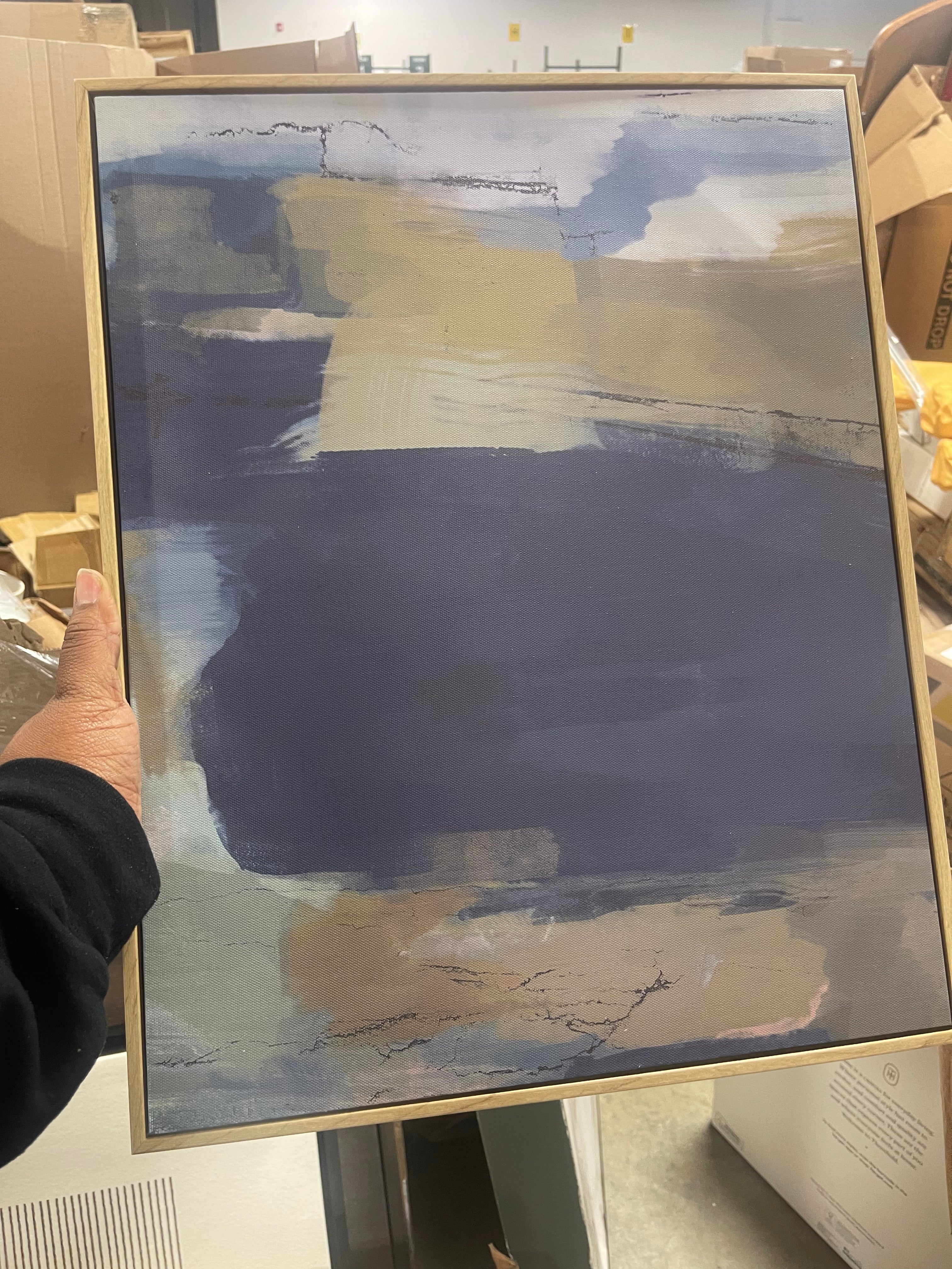 2pk Abstract Pair Framed Wall Canvases