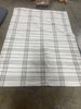 Tri-Stripe Plaid Handmade Woven Area Rug Green/Cream