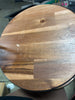2-Tier Wood & Metal Serving Stand Brown/Black: Acacia Tiered Tray Display