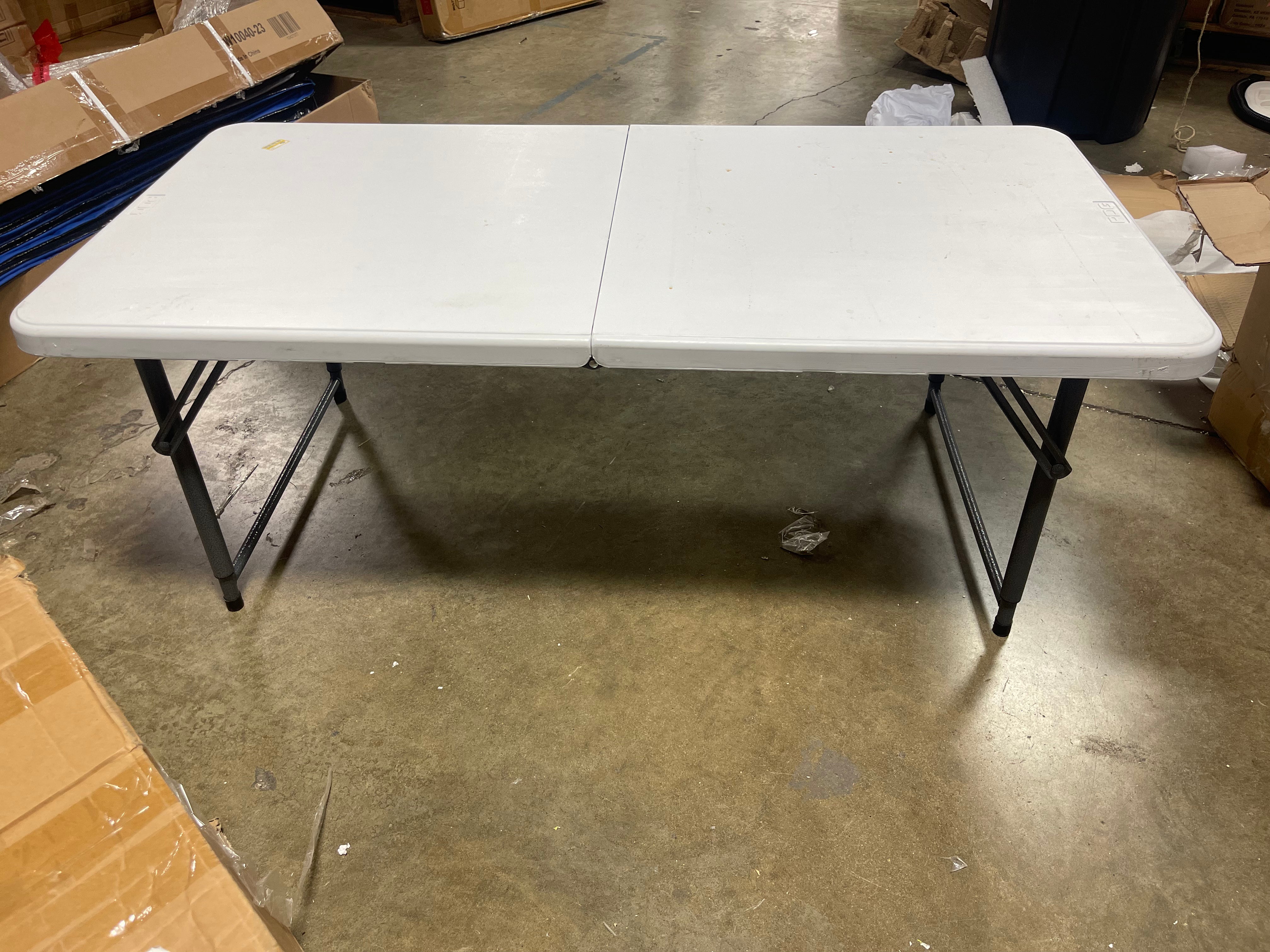 Bi Fold Outdoor or Indoor Plastic Table