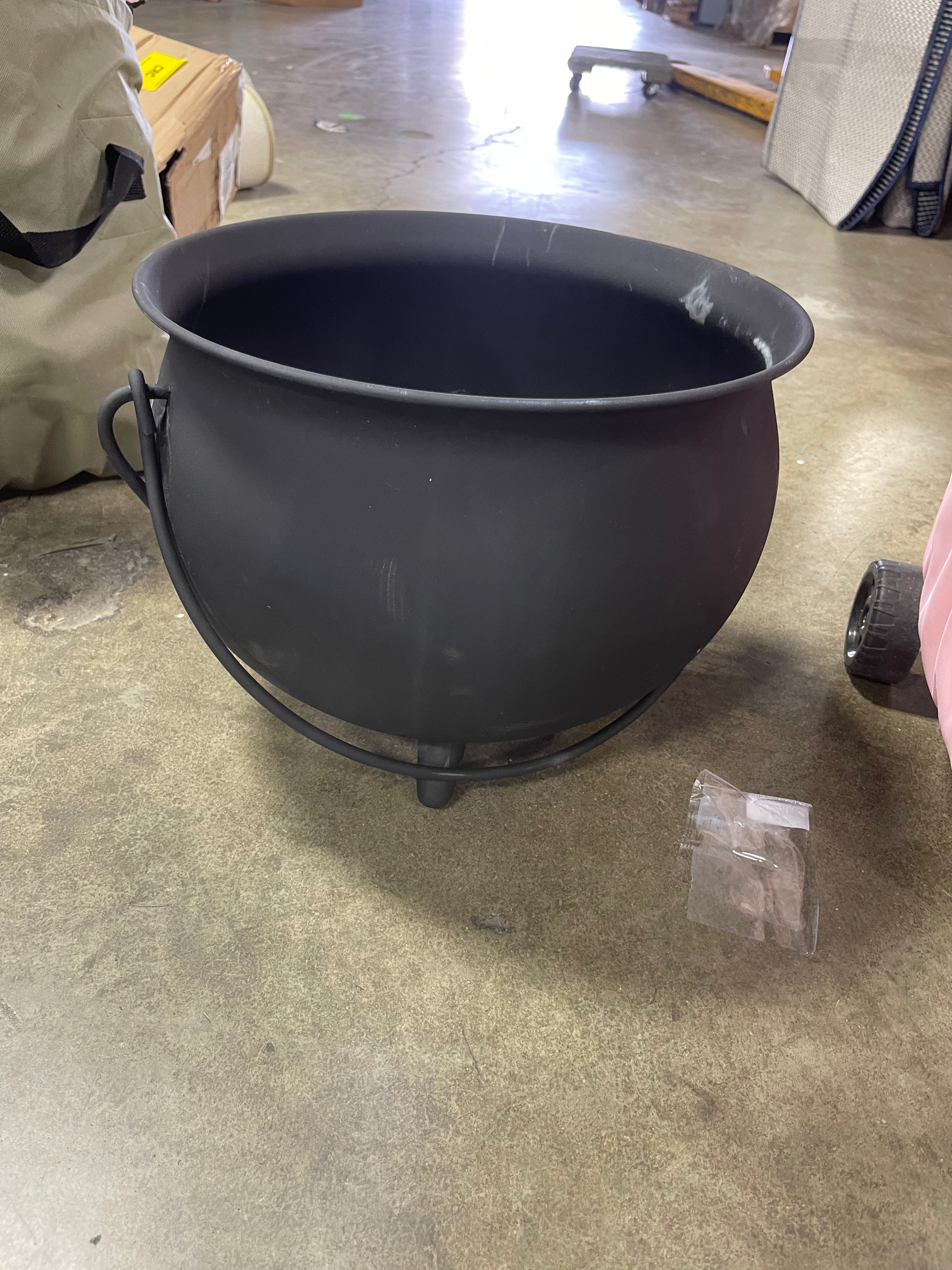 Black Metal Cauldron Decorative Halloween Iron Bowl Target