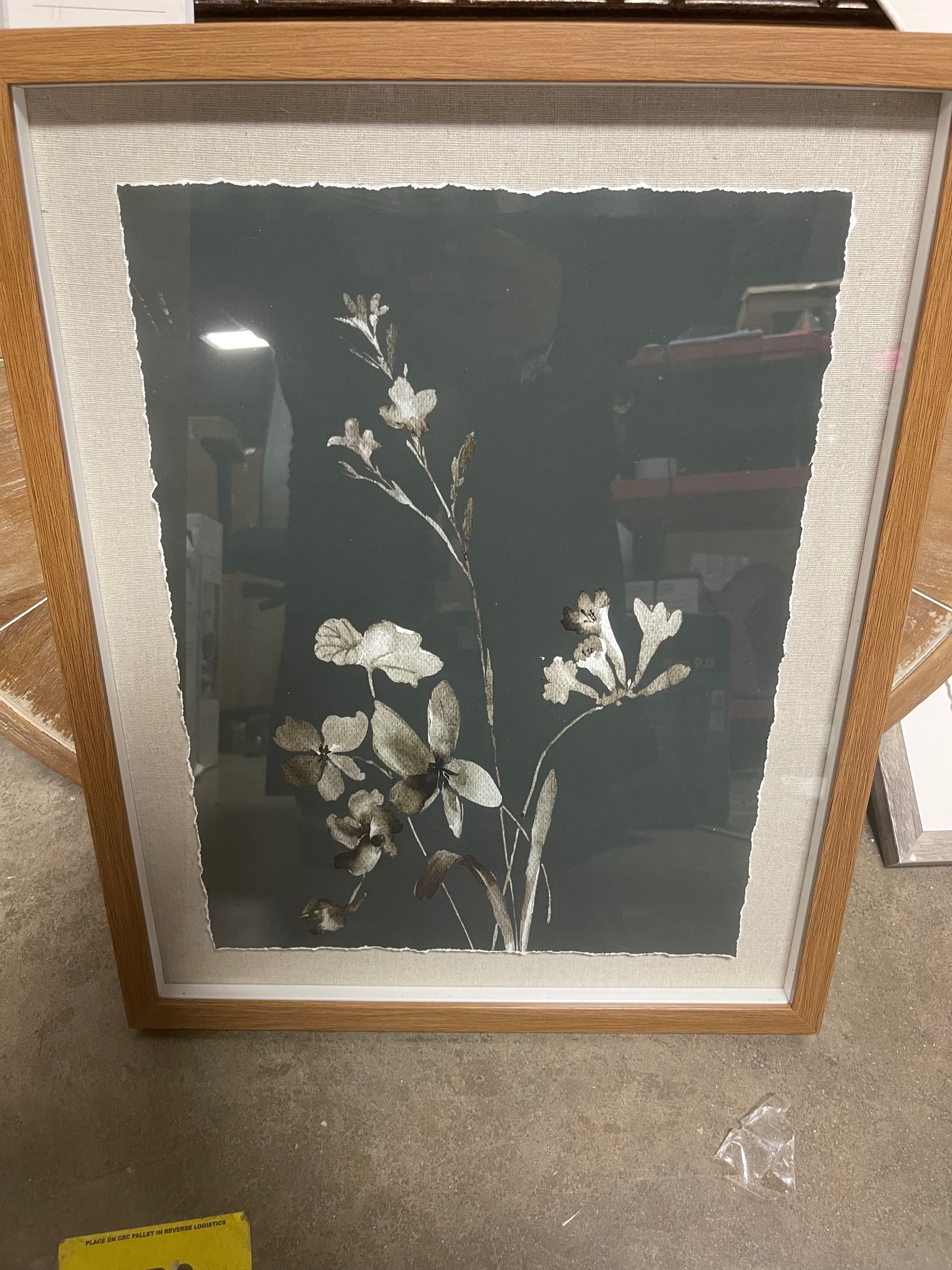 1-Piece Orchid Flowers Framed Wall Art Decor