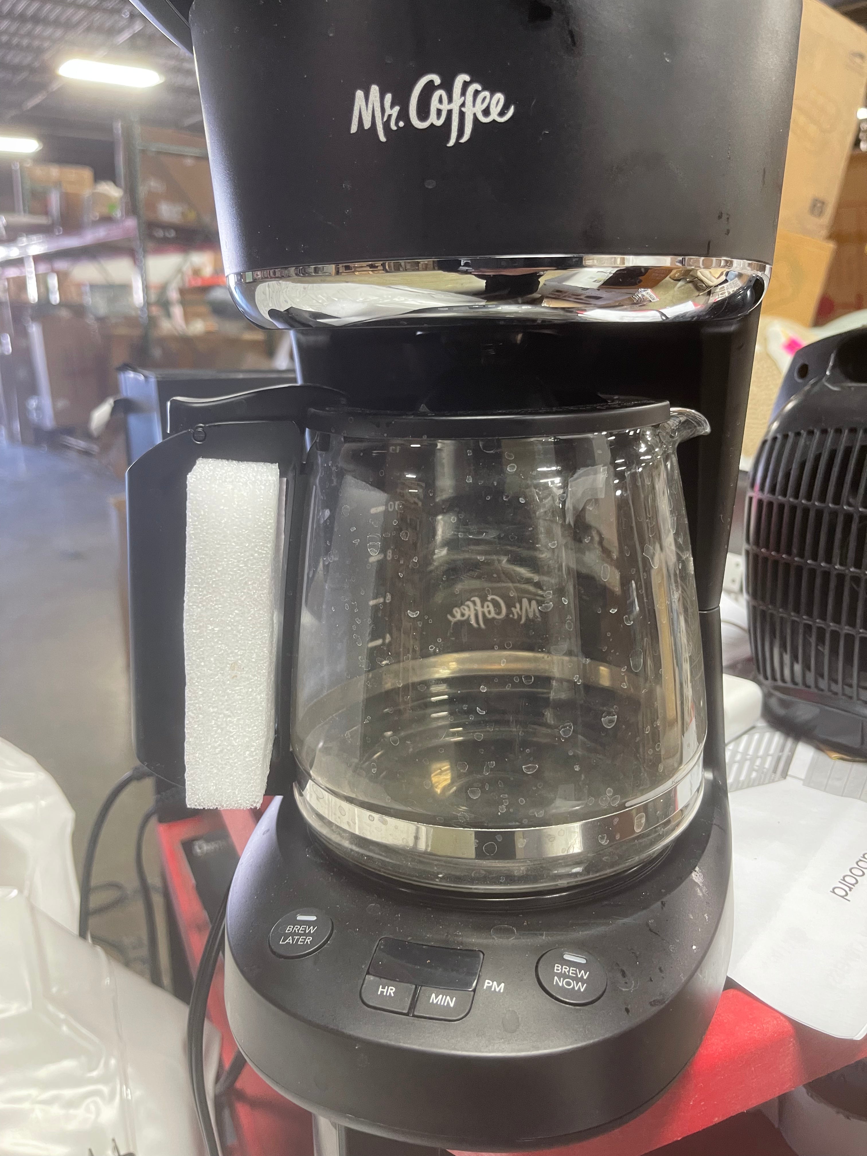 12-Cup Switch Coffee Maker Black: Electric Drip Coffee Machine, Dishwasher-Safe Parts