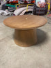 Wooden Round Pedestal Coffee Table