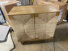 Natural Storage Cabinet, Sideboard Storage Cabinet with 2 Doors & Adjustable Shelf, Light Brown Accent Cabinet for Hallway