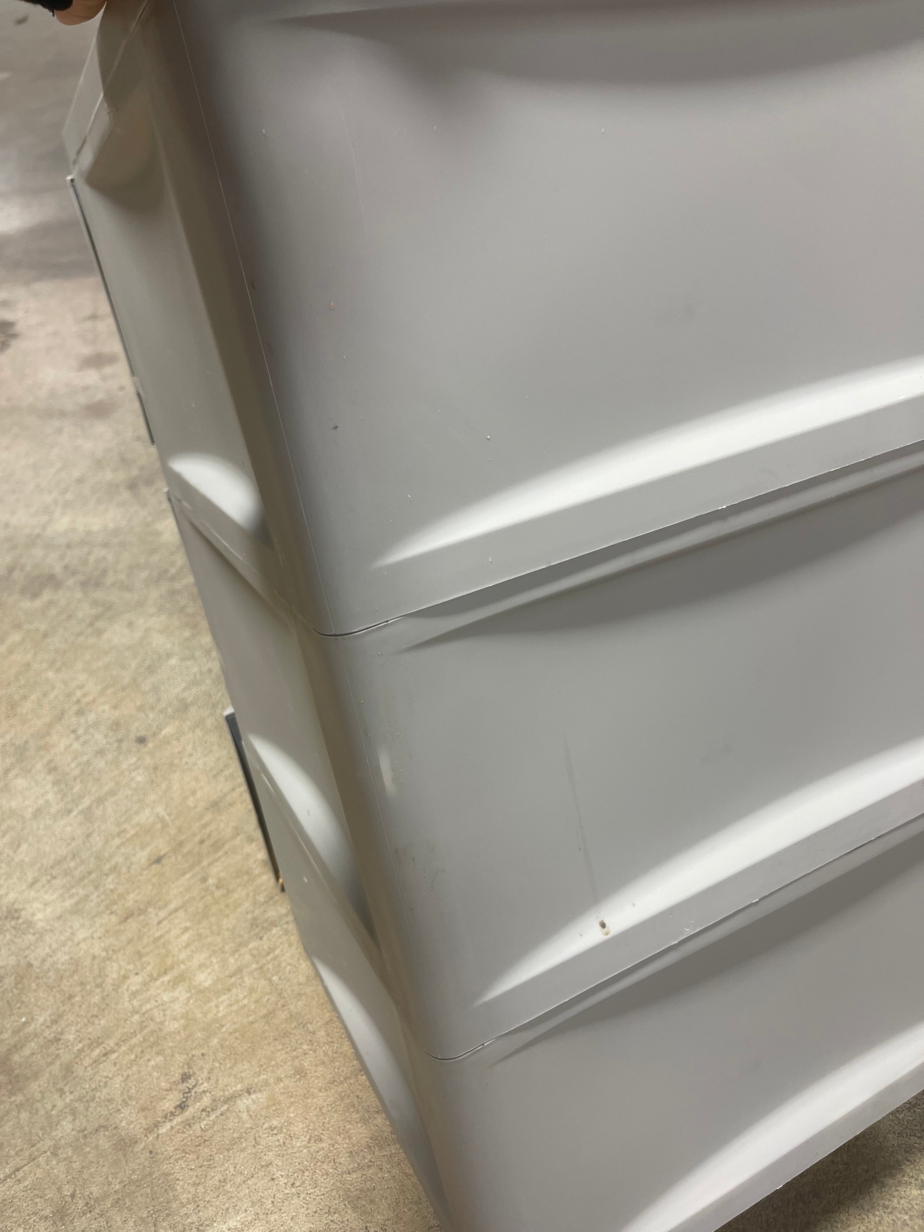 3 Drawer Storage Cabinet Gray